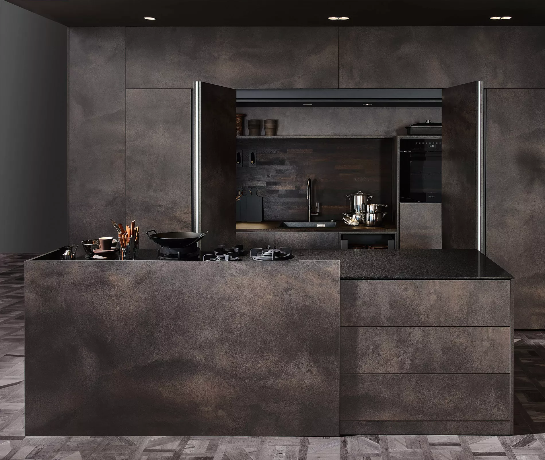 black modern kitchens