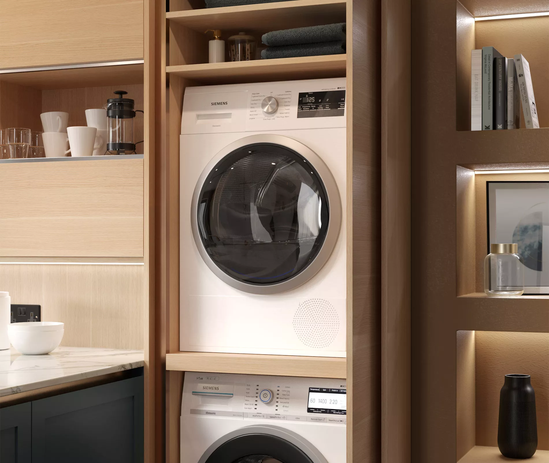 traditional kitchen storage