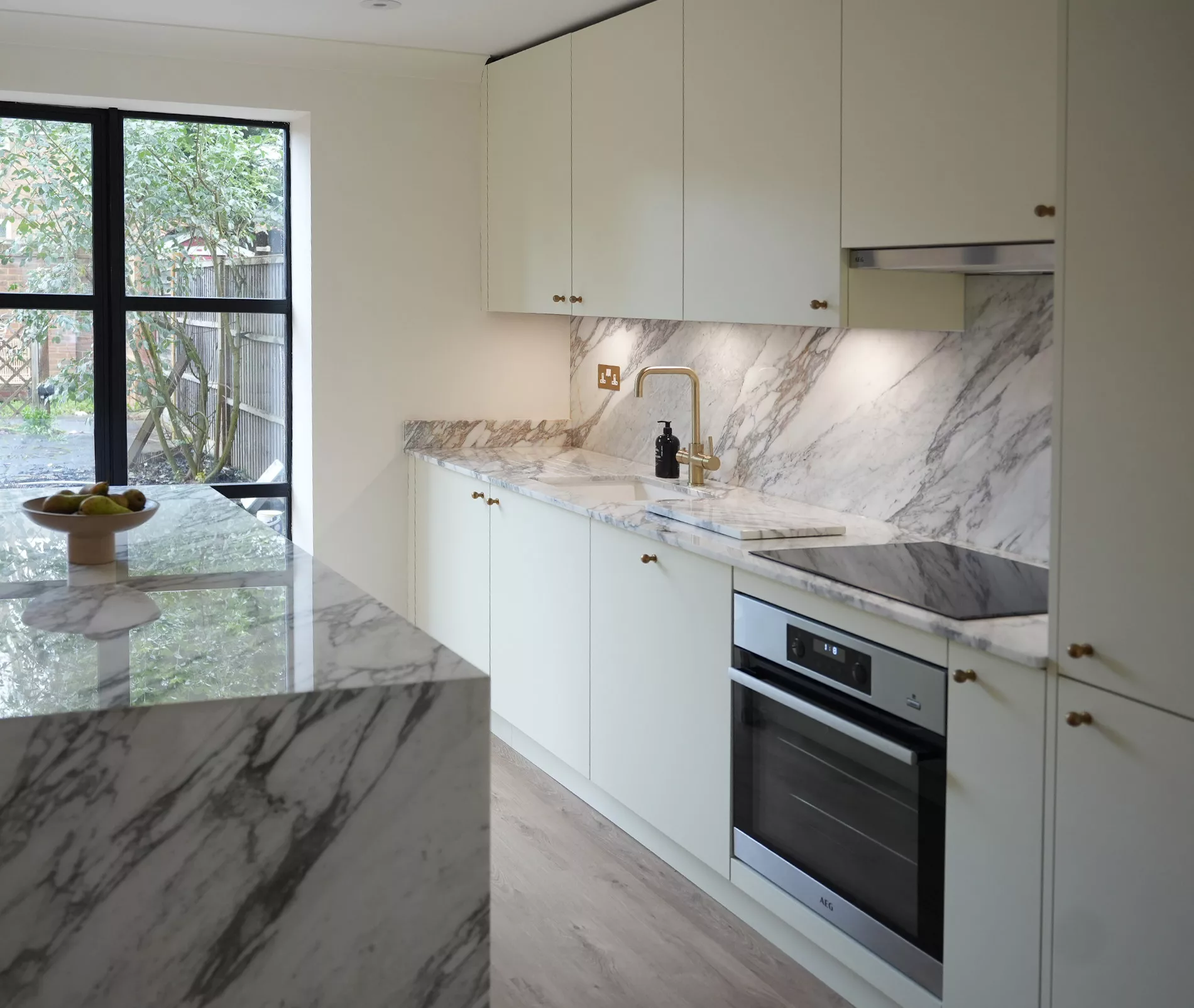 elegant white german kitchen