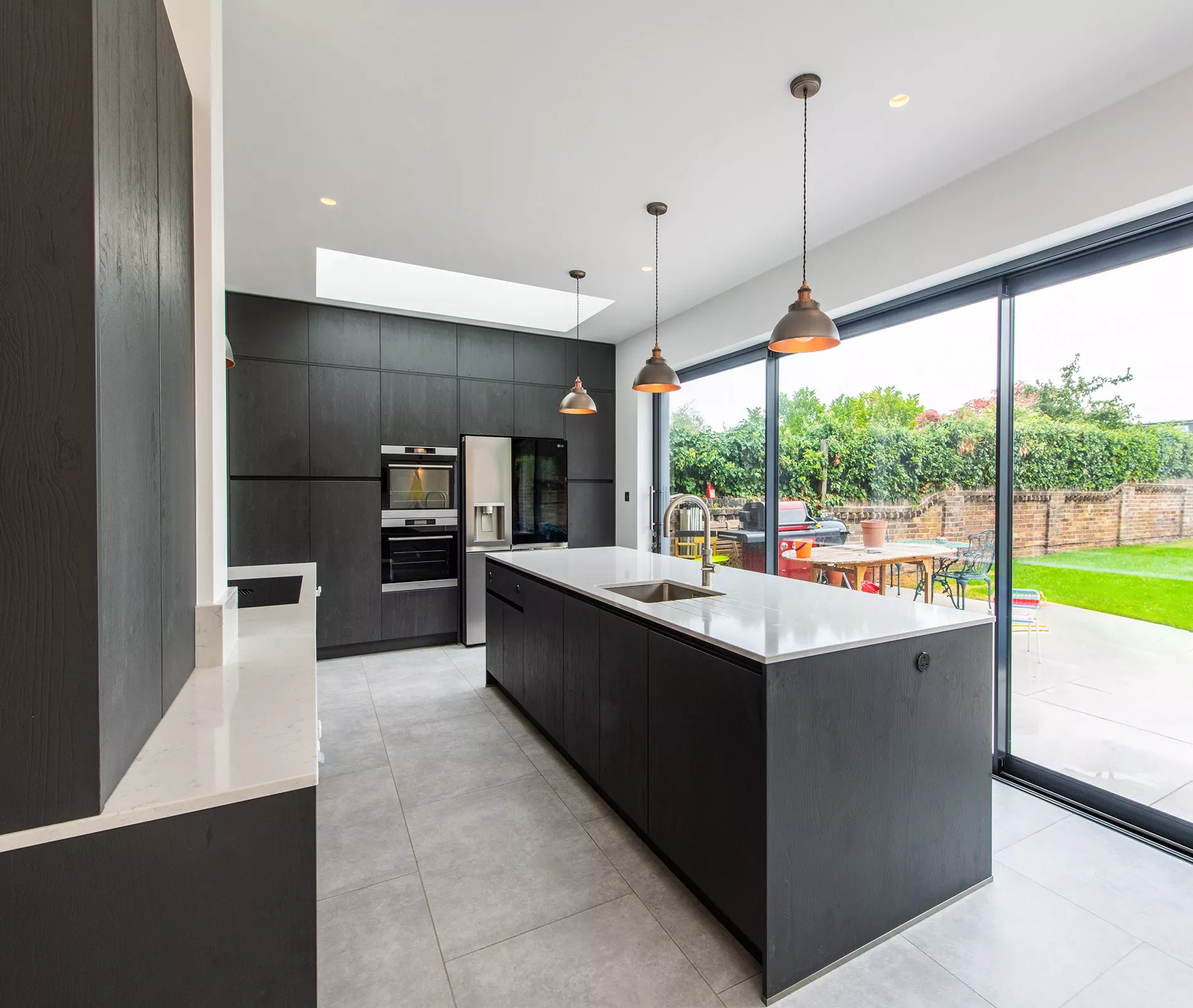 open plan kitchen